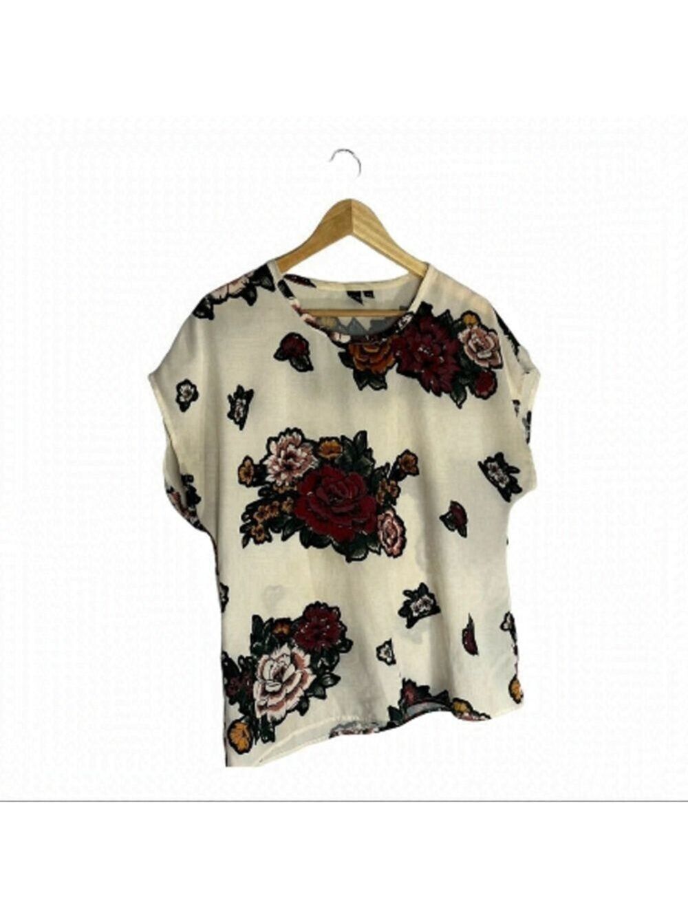 ICONE by SIMONS Sheer Floral Blouse Size M
